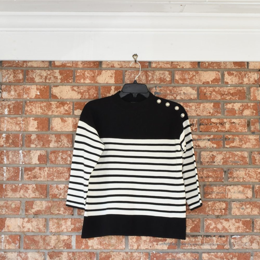 TALBOTS Petites Multicolored Sweater NWT - Picture 2 of 5